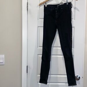 Abercrombie black high rise jean leggings. Size 26/2R